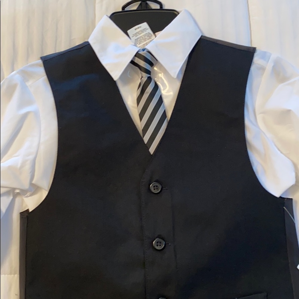 Kids size 8 black dress pant outfit